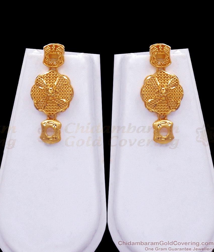 Premium Gold Arabian Haram Earring Forming Combo Engagement Collections HR2859