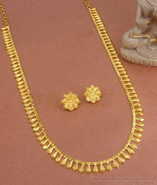 Plain 2 Gram Gold Haram Earring Combo Light Weight Collections HR2882