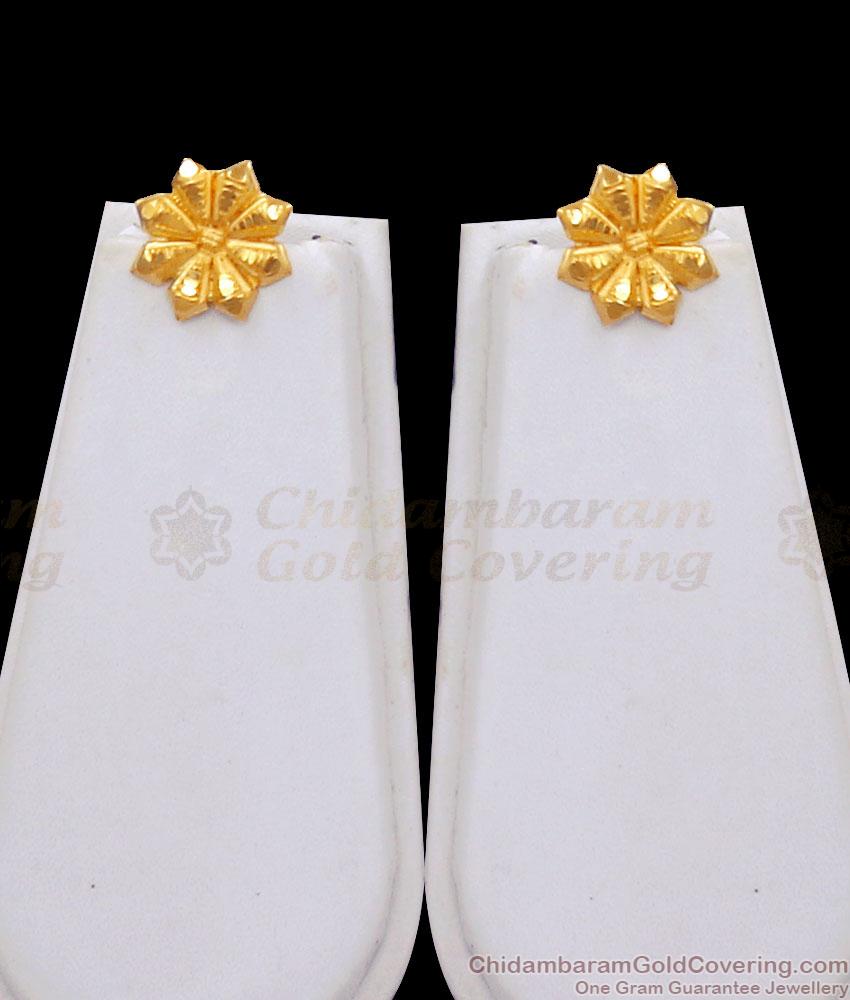 Plain 2 Gram Gold Haram Earring Combo Light Weight Collections HR2882