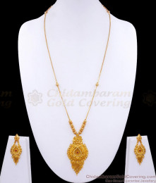 Simple 2 Gram Gold Haram Designs With Earrings Shop Online HR2884 Simple 2 Gram Gold Haram Designs With Earrings Shop Online HR2884