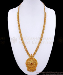 Handcrafted 1 Gram Micro Gold Plated Haram Ruby Stone Mullai Designs HR2909 Handcrafted 1 Gram Micro Gold Plated Haram Ruby Stone Mullai Designs HR2909