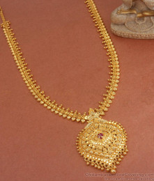 Traditional Gold Plated Haaram Kerala Bridal Designs HR2919