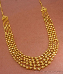 Multi Beads Line Gold Imitation Haaram Wedding Collection HR2940