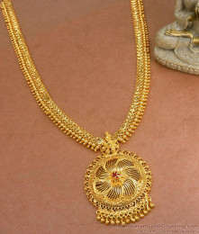 Unique One Gram Gold Haram Ruby Stone With Full Beads Design HR2954