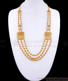 Grand 3 Steps Gold Beads Haaram For Brides HR2961 Grand 3 Steps Gold Beads Haaram For Brides HR2961
