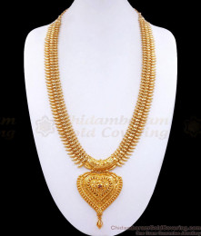 Grand Heavy Look Heart Design Gold Imitation Haram HR2982 Grand Heavy Look Heart Design Gold Imitation Haram HR2982