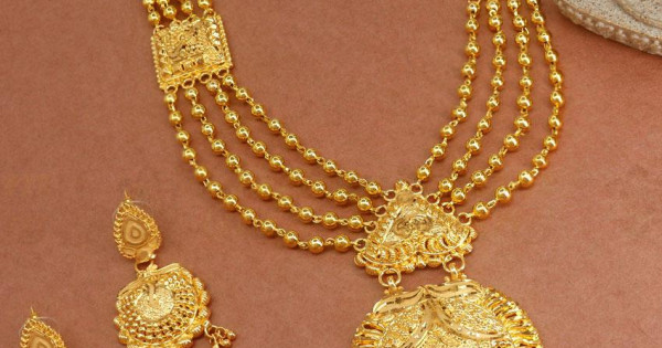 Maharashtrian Jewellery Gold Shrimant Haar Designs Shrimant Haar