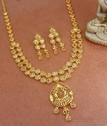 Charming Real Gold Design Long Necklace Earring Wedding Set HR2992 Charming Real Gold Design Long Necklace Earring Wedding Set HR2992