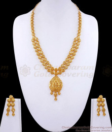 Charming Real Gold Design Long Necklace Earring Wedding Set HR2992 Charming Real Gold Design Long Necklace Earring Wedding Set HR2992