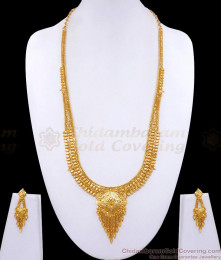 Handmade Jewelry Two Gram Gold Haaram Earring Bridal Combo HR2993 Handmade Jewelry Two Gram Gold Haaram Earring Bridal Combo HR2993