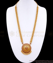 Beautiful Ruby Kemp Stone Pendant Gold Haram Collections HR3031 Beautiful Ruby Kemp Stone Pendant Gold Haram Collections HR3031