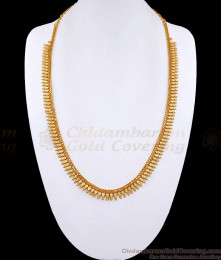 One Gram Gold Haram Kerala Pattern Mullaimuttu Mala HR3052 One Gram Gold Haram Kerala Pattern Mullaimuttu Mala HR3052