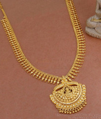 New Design 1 Gram Gold Haram Mullaipoo Design Lakshmi Pendant HR3059 New Design 1 Gram Gold Haram Mullaipoo Design Lakshmi Pendant HR3059