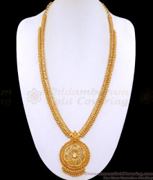 Traditional Gold Imitation Haram Single White Stone Design HR3064 Traditional Gold Imitation Haram Single White Stone Design HR3064