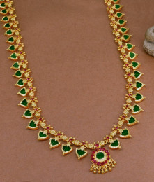 Very Long Kerala Traditional Palakka Haram 1 Gram Gold Jewellery HR3079