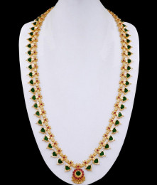 Very Long Kerala Traditional Palakka Haram 1 Gram Gold Jewellery HR3079