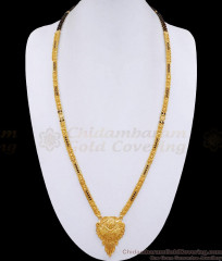 High Quality Forming Gold Mangalsutra Long Haram Black Beads Design HR3126 High Quality Forming Gold Mangalsutra Long Haram Black Beads Design HR3126