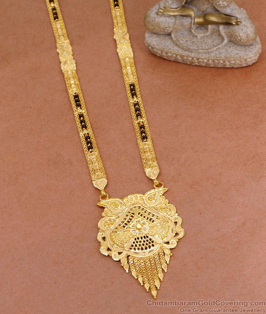 Bollywood Fashion Wedding Gold Mangalsutra Haram 2 Gram Gold Jewellery HR3128 Bollywood Fashion Wedding Gold Mangalsutra Haram 2 Gram Gold Jewellery HR3128