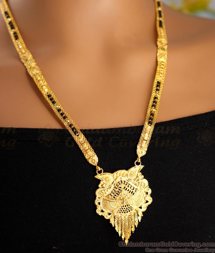 Bollywood Fashion Wedding Gold Mangalsutra Haram 2 Gram Gold Jewellery HR3128 Bollywood Fashion Wedding Gold Mangalsutra Haram 2 Gram Gold Jewellery HR3128