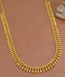 Traditional Kerala Gold Long Haram Mango Design For Wedding HR3139