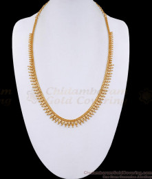 Plain One Gram Gold Haram Mullai Mottu Design Shop Online HR3167 Plain One Gram Gold Haram Mullai Mottu Design Shop Online HR3167