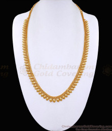 Real Gold Look Kerala Long Haram Mullaipoo Malai For Wedding HR3185 Real Gold Look Kerala Long Haram Mullaipoo Malai For Wedding HR3185
