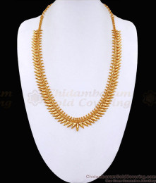 Wedding Gold Design Big Mullaipoo Haram Plain Design For Women HR3186 Wedding Gold Design Big Mullaipoo Haram Plain Design For Women HR3186