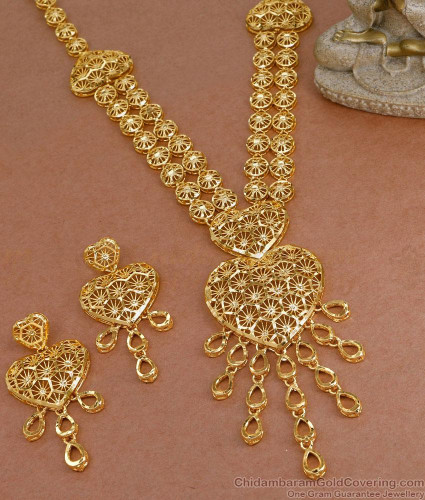 Rani Haar Malabar Gold Layered Necklace Dubai Gold Jewellery Long