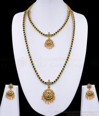 Premium Impon Pachaloha Haram Necklace Wedding Jewellery Set HR3205 Premium Impon Pachaloha Haram Necklace Wedding Jewellery Set HR3205
