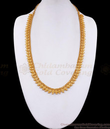 Buy Plain Gold Mango Haram Floral Design Kerala Bridal Jewelry HR3211