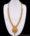 Single Ruby Stone Mullai Arumbu Gold Plated Haram Online HR3221 Single Ruby Stone Mullai Arumbu Gold Plated Haram Online HR3221