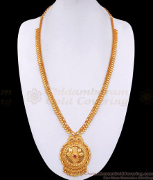New Model Floral Design Ruby Stone Long Haram Guarantee Jewelry HR3266 New Model Floral Design Ruby Stone Long Haram Guarantee Jewelry HR3266