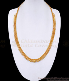 Simple Gold Design Plain Mullai Poo Malai Long Haram Design HR3269 Simple Gold Design Plain Mullai Poo Malai Long Haram Design HR3269