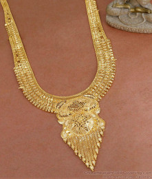 High Quality Gold Plated Calcutta Bridal Haram With Price HR3289