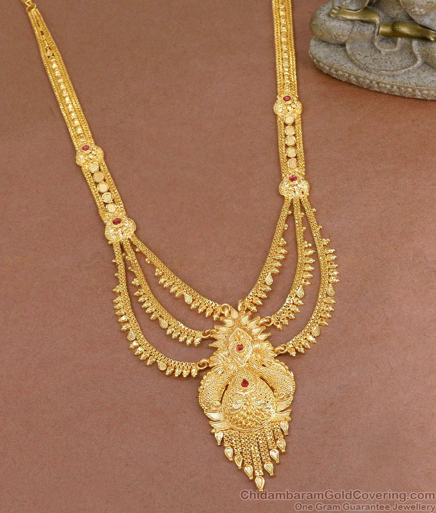 Bollywood Gold Plated Designer Haram Wedding Jewelry HR3292 Bollywood Gold Plated Designer Haram Wedding Jewelry HR3292