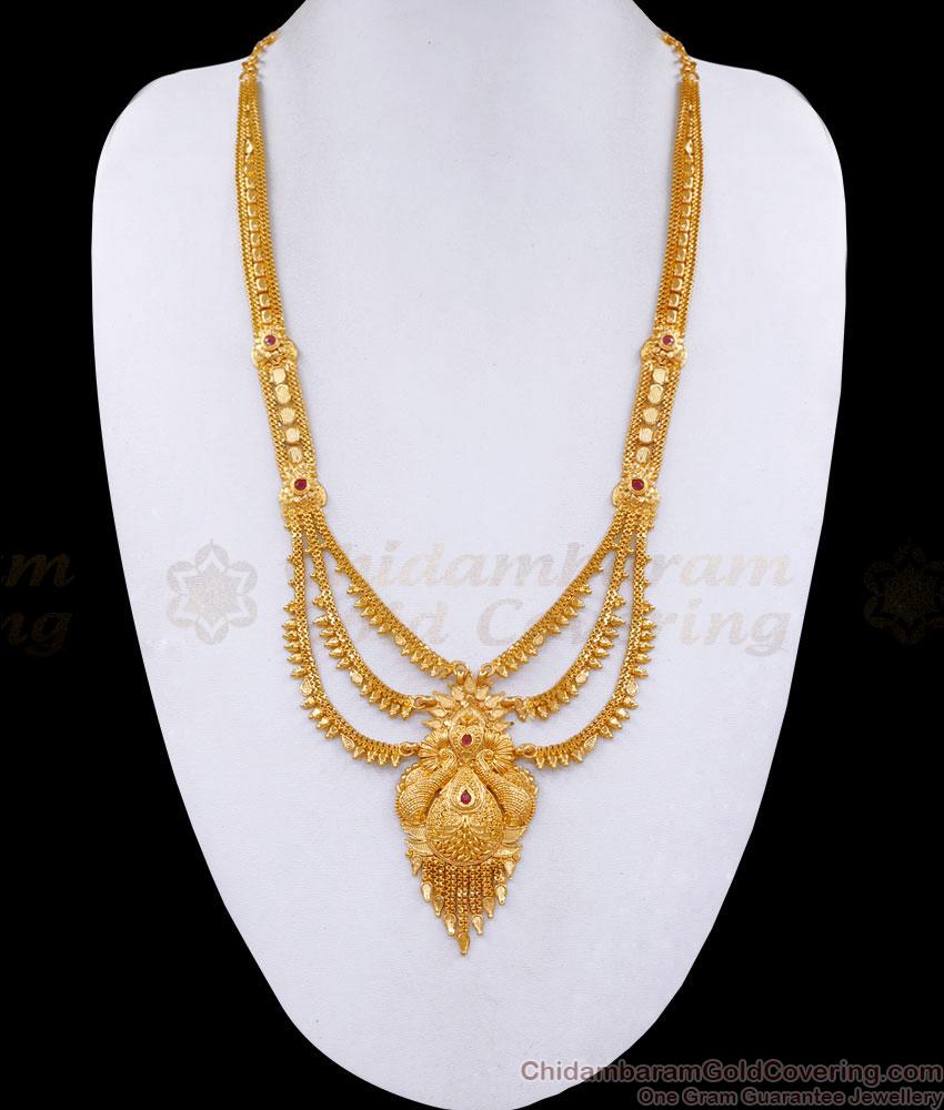 Bollywood Gold Plated Designer Haram Wedding Jewelry HR3292 Bollywood Gold Plated Designer Haram Wedding Jewelry HR3292
