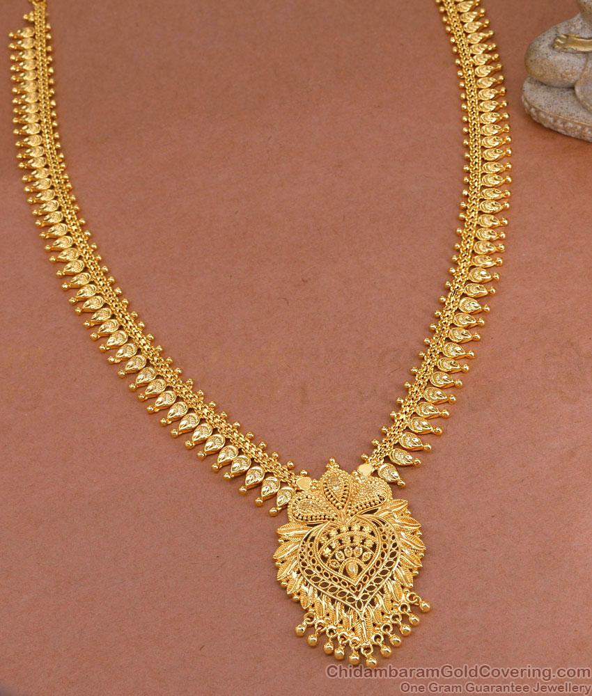 One Gram Micro Gold Plated Haram Mullaipoo Wedding Jewelry HR3304 One Gram Micro Gold Plated Haram Mullaipoo Wedding Jewelry HR3304