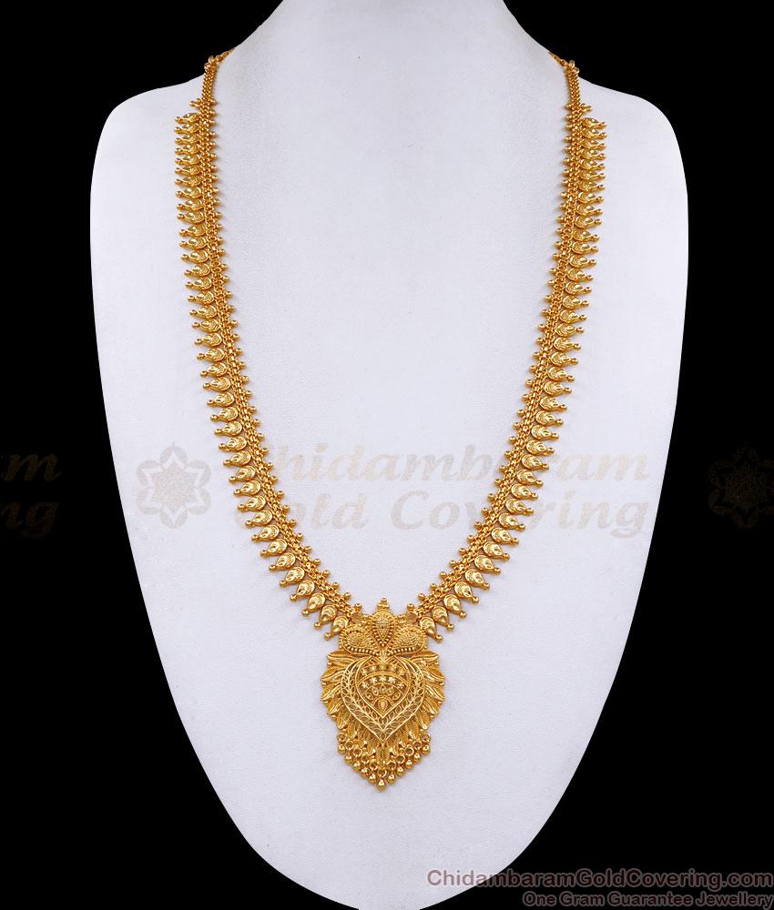 One Gram Micro Gold Plated Haram Mullaipoo Wedding Jewelry HR3304 One Gram Micro Gold Plated Haram Mullaipoo Wedding Jewelry HR3304