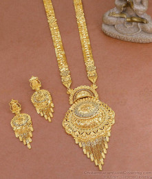Two Gram Gold Bridal Haram Set Forming Jewelry Online HR3325