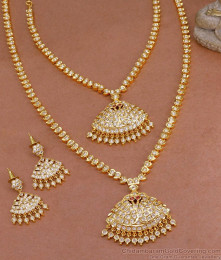 Premium Quality 5 Metal Impon Haram Necklace Full Bridal Set HR3329