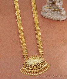 South Indian Bridal Gold Plated Lotus Haram For Women HR3339