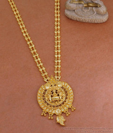 Latest Lakshmi Pendant Gold Imitation Haram Bridal Jewelry HR3364 Latest Lakshmi Pendant Gold Imitation Haram Bridal Jewelry HR3364