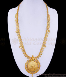 Attractive Floral Charms Gold Imitation Mango Haram For Marriage HR3370
