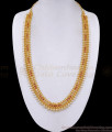 Beautiful Ruby White Stone Mullai Poo Pearl Haram Design Online HR3381 Beautiful Ruby White Stone Mullai Poo Pearl Haram Design Online HR3381