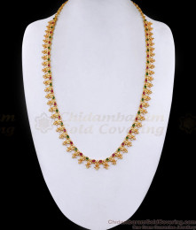 Stylish Full Kemp Stone Gold Plated Haram Design For Wedding HR3384