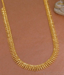 Classic Plain One Gram Gold Mullai Poo Haram Bridal Jewelry HR3386