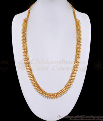 Classic Plain One Gram Gold Mullai Poo Haram Bridal Jewelry HR3386 Classic Plain One Gram Gold Mullai Poo Haram Bridal Jewelry HR3386