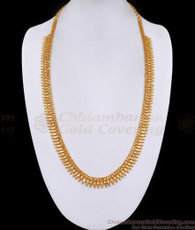 Classic Plain One Gram Gold Mullai Poo Haram Bridal Jewelry HR3386