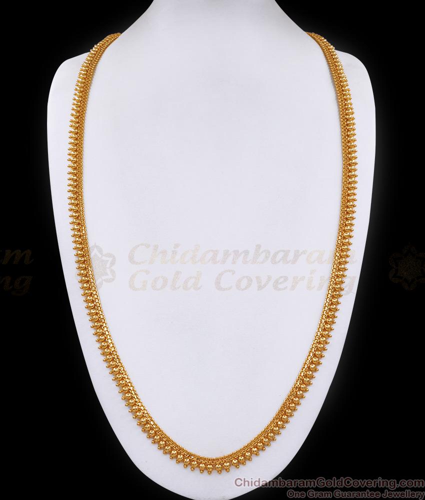 2 in 1 Very Long Haram and Hip Chain Plain 1 Gram Gold Jewelry Design For Women HR3389 2 in 1 Very Long Haram and Hip Chain Plain 1 Gram Gold Jewelry Design For Women HR3389
