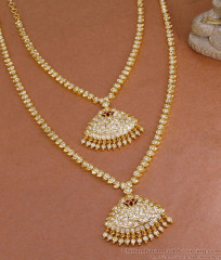 Original Impon Panchaloha Peacock Haram Necklace Combo Jewelry Set For Marriage HR3391